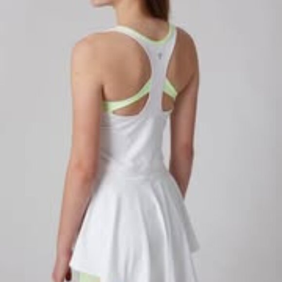 New with tags Ivivva Girl by Lululemon 🍋Court Love Dress white size 14 - Picture 3 of 6